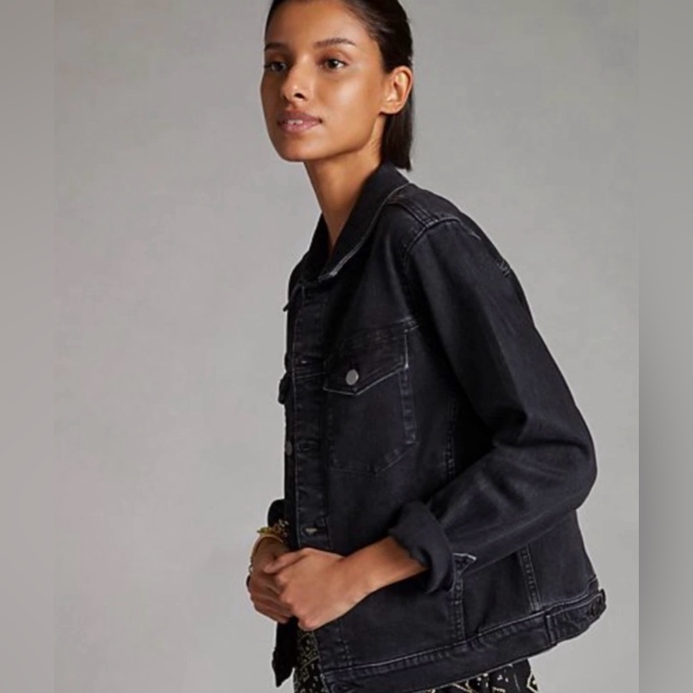 DL1961 NWOT Viika Black Denim Jacket - Picture 2 of 9